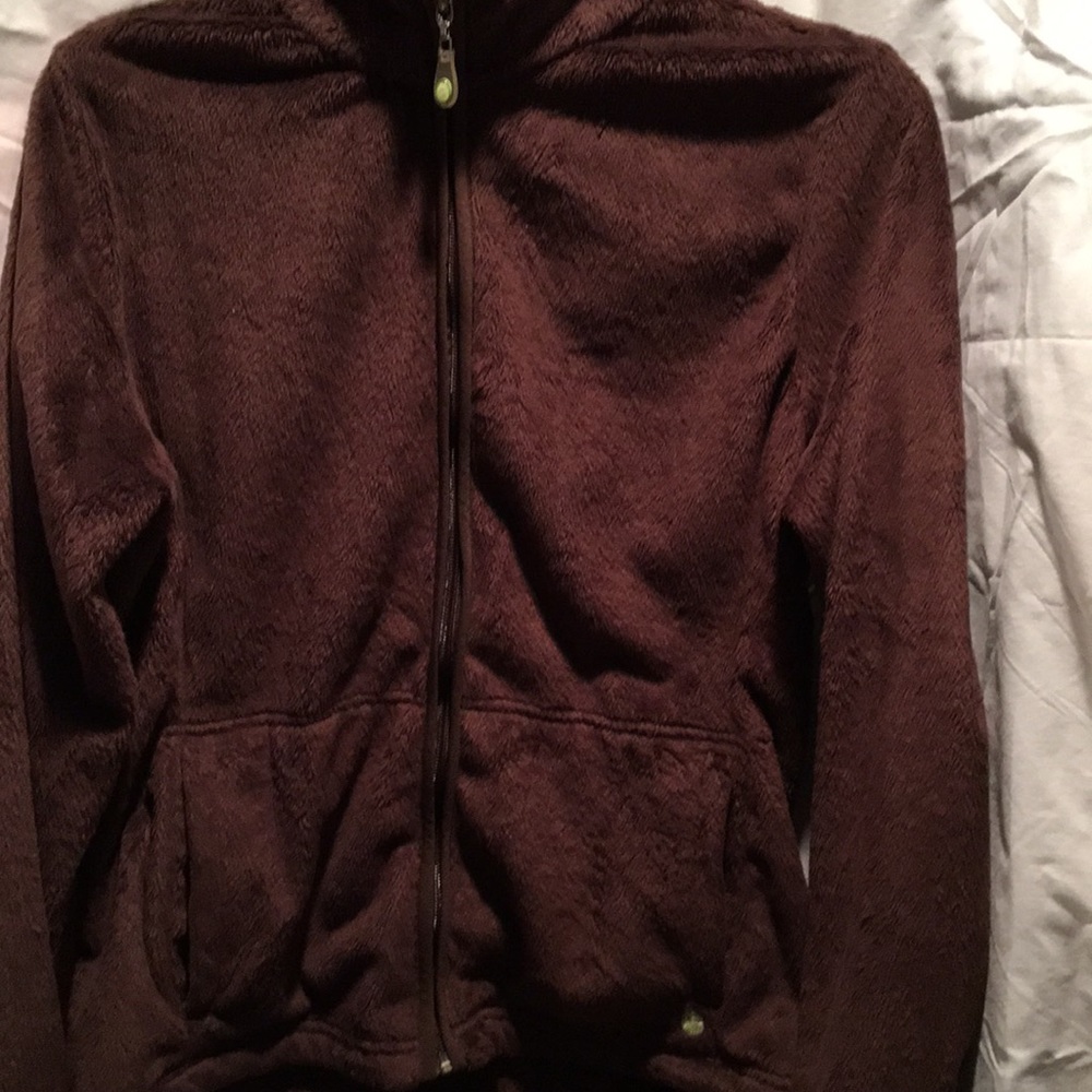 Brown furry jacket
